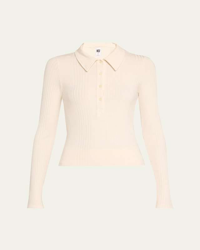 Ali Fitted Ribbed Polo